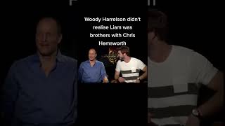 Woody Harrelson didnt realise Liam was brothers with Chris Hemsworth [upl. by Lattimer]