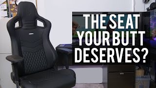 Epic Win Noblechairs EPIC Series Real Leather Gaming Chair [upl. by Arod712]