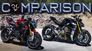 MV Agusta vs Ducati  Beauty vs The Beast  Brutale 1000rr vs Streetfighter V4S [upl. by Rafiq404]