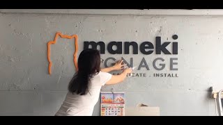 How to Make Signage  3D acrylic letters [upl. by Pembroke]