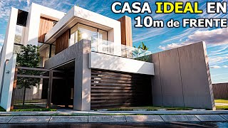 CASA MODERNA en 10m de FRENTE l 4 Habitaciones [upl. by Bell22]