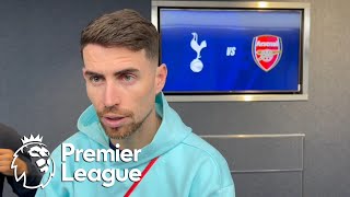 Jorginho on Arsenals approach v Man City after derby win over Spurs  Premier League  NBC Sports [upl. by Maighdiln]