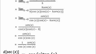 Derivadas de Funciones Trigonométricas por Definiciónwmv [upl. by Josey12]