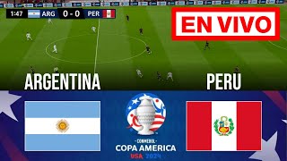 🔴ARGENTINA vs PERÚ EN VIVO  Copa América 2024  Partido En vivo Ahora [upl. by Lhary]