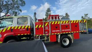 NSWRFS  Shoalhaven Heads 1 Repsonding  Grass Fire  Berry [upl. by Snodgrass]