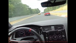 Golf GTI TCR Chasing Audi R8 Raudinator and Corvette [upl. by Ydisac]