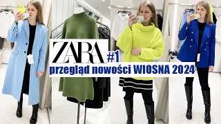 PRZEGLÄ„D WIOSENNYCH NOWOĹšCI ZARA CZ1 TRENDY WIOSNA LATO 2024 I MIERZYMY [upl. by Eicarg]