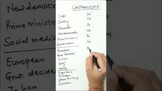 Lanthanides mnemonic [upl. by Eanerb804]