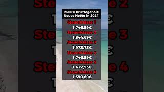 2500€ Brutto Neues Nettogehalt in 2024 [upl. by Bridgette]