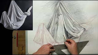 THE BASICS DraperyCloth Drawing Long Term PART ONE [upl. by Iznek]