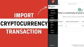 How do I Import my Cryptocurrency Transactions into TurboTax 2024 [upl. by Heigho]