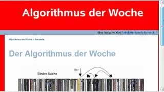 Algorithmus der Woche [upl. by Anelhtac]