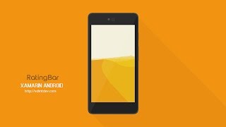 Xamarin Android Tutorial  RatingBar [upl. by Jacob]