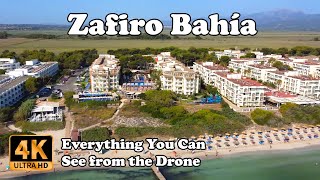 Zafiro Bahia Playa de Muro Alcudia Mallorca from Drone in 4K Majorca [upl. by Ravens863]