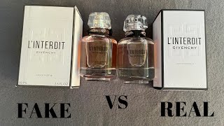 Fake vs Real Givenchy LInterdit Perfume 80 ML Eau De Parfum [upl. by Jacobo438]