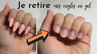 RETIRER ses ongles en gel  Dépose partielle avant nouvelle pose [upl. by Aneerehs844]