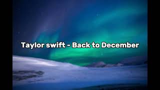 Taylor Swift  Back To December  Karaoke with Lyrics  Original Key [upl. by Inalel643]