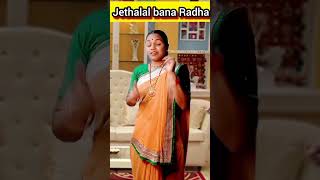 Jethalal Radha bana 🤣 comedy tarakmehtakaultachashma dayajethalalcomedy trending shorts [upl. by Eilliw]