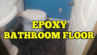 Epoxy Floor Bathroom Remake [upl. by Monto]