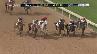 Oaklawn Park April 17 2021 The Oaklawn Handicap [upl. by Aserat]