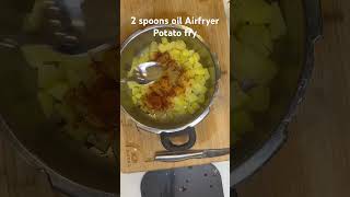 Healthy 2 spoons oil Airfryer Potato Fry shorts food avakaiadventures [upl. by Amby]