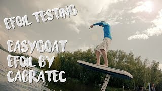 Testing efoil Cabratec Easygoat electric hydrofoil jetboard [upl. by Bodwell]