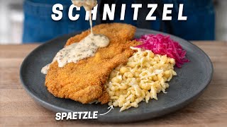 Schnitzel Feast with Spaetzle  The Ultimate Comfort Food [upl. by Eixela402]