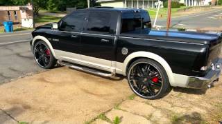 Dodge Ram on 30s Black vs Chrome [upl. by Kaylil344]