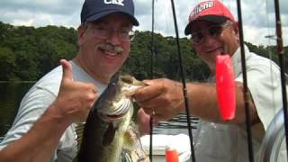 Catching largemouth bass in St Johns River  Welaka FL [upl. by Tallula]