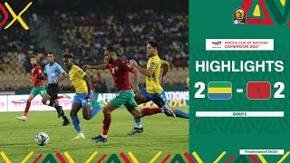 Gabon 🆚 Morocco Highlights  TotalEnergiesAFCON2021  Group C [upl. by Ailekahs]