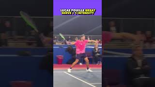 LUCAS POUILLE GREAT SERVE  1 tennis shorts [upl. by Odelet]