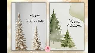 minimal christmas cards 2 [upl. by Larok]