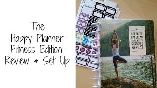 The Happy Planner Fitness Edition  Review and Set Up [upl. by Karame]