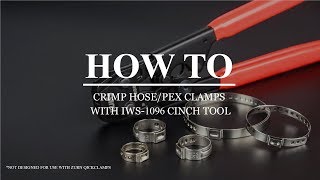 IWISS IWS 1096 CLAMP CINCH TOOL [upl. by Myo989]