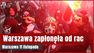 Tysiące rac na Marszu Niepodległości [upl. by Mcmahon]