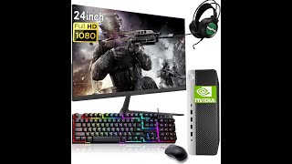 HP Gaming ProDesk 600 G3 SFF Desktop PC GamersNVIDIA GT730 2GB 24quot FHD Monitor [upl. by Drofniw294]