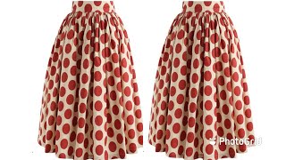 HOW TO MAKE A GATHER SKIRT IN 20MINS [upl. by Ginger]