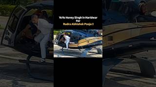 YoYo Honey Singh Entry in Haridwar by Helicopter glory honeysingh yoyohoneysingh millionaire [upl. by Veleda]