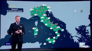 Rai1  Meteo1 con omaggio a Edmondo Bernacca  15 Settembre 2023 [upl. by Suoilenroc827]