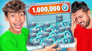 Winning 1000000 VBucks from my Dad [upl. by Jasik]