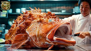 Explore Japanese cuisine How to prepare Stonefish the most unique fish in the World Emison Newman [upl. by Ginni]