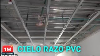 COMO Instalar Techo de PVC Paso a Paso cielo Razo de PVC¡ [upl. by Nerol995]