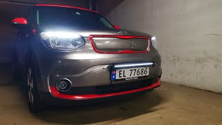 Montering av Strands Siberia SR Ledbar 22 på KIA Soul EV 2016 27 kWh [upl. by Horacio]