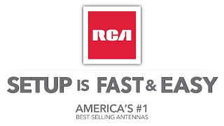 RCA Antennas  Fast and Easy Setup [upl. by Burlie]