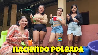 Las chicas haciendo una poleada salvadoreña  intentamos hacer un platillo salvadoreño tradicional [upl. by Nath]