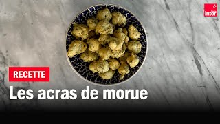 Les acras de morue  Les recettes de FrançoisRégis Gaudry [upl. by Pubilis460]