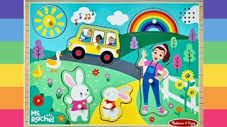 Educational Puzzles for Kids  Ms Rachel Toddler Learning Puzzle  Educational Videos for Kids [upl. by Moise39]