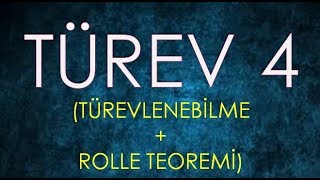 TÜREV ROLLE TEOREMİ  YENİ MÜFREDAT  MAHMUT HOCA [upl. by Iblok]