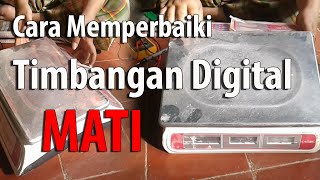 Cara Memperbaiki Timbangan Digital  Mengganti Baterai Timbangan [upl. by Niple652]