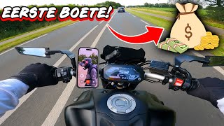 Eerste En Tweede Boete  MOTORVLOG  YAMAHA MT07  4K ULTRA HD  BIKEBROS [upl. by Powel]